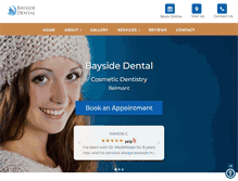 Tablet Screenshot of baysidedental.net